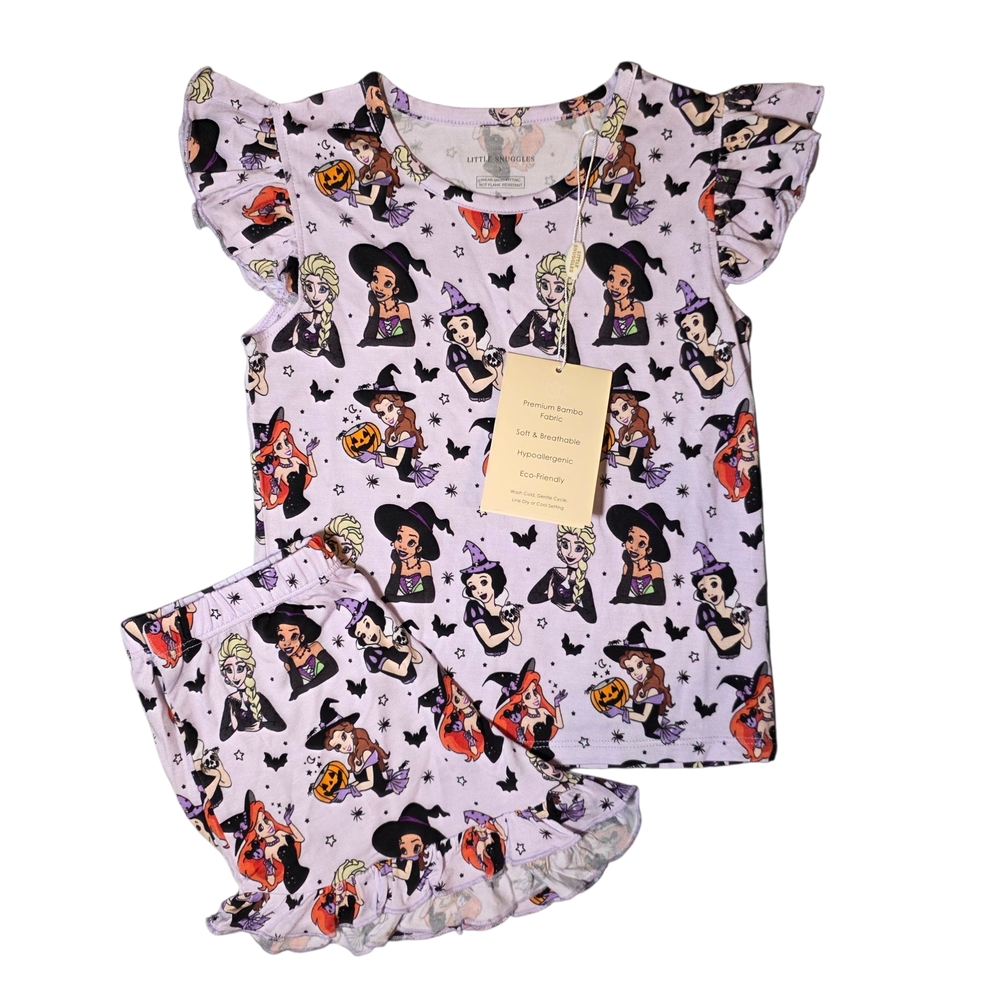 Charlie's Project Boo Bash Wicked Princess Flutter Sleeve & Lounge Set 3T NWT